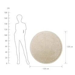 Teppich Hochflor Mit Makramé Ø120cm BOHO LOUNGE In Beige -Home Decoration&Supplies butlers teppich hochflor mit makrame o120cm boho lounge in beige 3