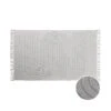 Teppich Mit Fransen L 120 X B 180cm COTTON WAY In Hellgrau