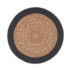 Tischset Rand 38 Cm SAUVAGE In Schwarz