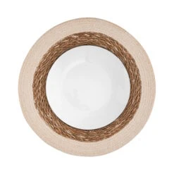 Tischset Rand 38 Cm SAUVAGE In Weiß -Home Decoration&Supplies butlers tischset rand 38 cm sauvage in weiss 2