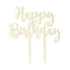 Tortendeko Happy Birthday CELEBRATION In Gold -Home Decoration&Supplies butlers tortendeko happy birthday celebration in gold