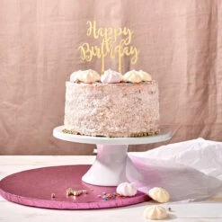 Tortendeko Happy Birthday CELEBRATION In Gold -Home Decoration&Supplies butlers tortendeko happy birthday celebration in gold 3