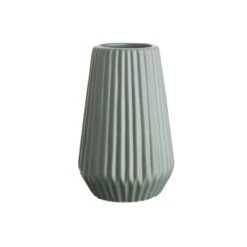 Vase Höhe 14cm RIFFLE In Salbei