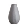 Vase Höhe 16cm RIFFLE In Grau