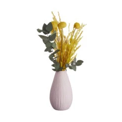 Vase Höhe 16cm RIFFLE In Rosa -Home Decoration&Supplies butlers vase hohe 16cm riffle in rosa 1