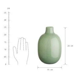 Vase Höhe 25cm JADE In Pastellgrün -Home Decoration&Supplies butlers vase hohe 25cm jade in pastellgrun 2