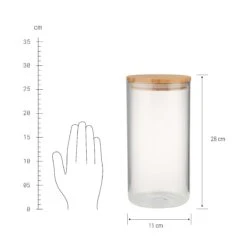 Vorratsglas 2300ml WOODLOCK In Transparent -Home Decoration&Supplies butlers vorratsglas 2300ml woodlock in transparent 2