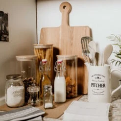 Vorratsglas 2300ml WOODLOCK In Transparent -Home Decoration&Supplies butlers vorratsglas 2300ml woodlock in transparent 4