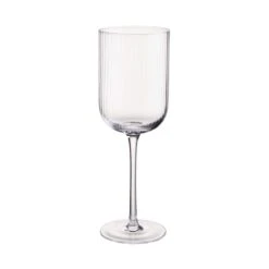 Weinglas Mit Rillen 390ml BARON In Transparent