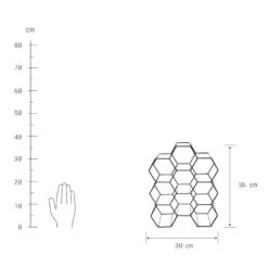 Weinregal Für 9 Flaschen L 36 X H 30cm CUBICLE In Schwarz -Home Decoration&Supplies butlers weinregal fur 9 flaschen l 36 x h 30cm cubicle in schwarz 3