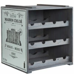 Weinregal VINOTHEK In Hellgrau -Home Decoration&Supplies butlers weinregal vinothek in hellgrau 2