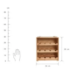 Weinregal VINOTHEK In Natur -Home Decoration&Supplies butlers weinregal vinothek in natur 3