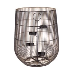 Windlicht Mit Einsatz Höhe 35cm YOKO In Schwarz